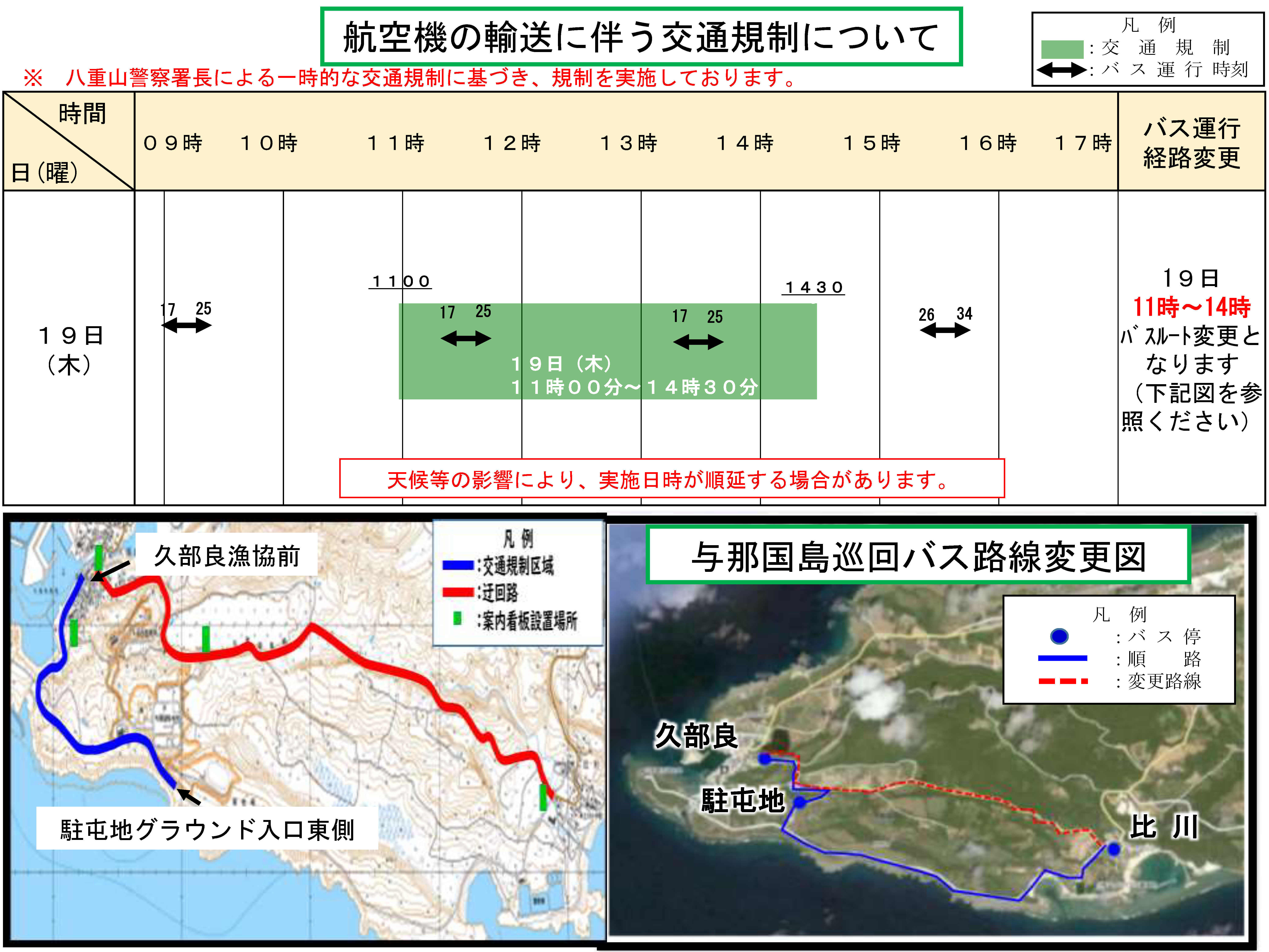 交通規制のお知らせ